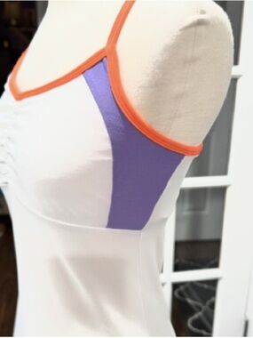 Reebok Athletic White Racerback Tank Top